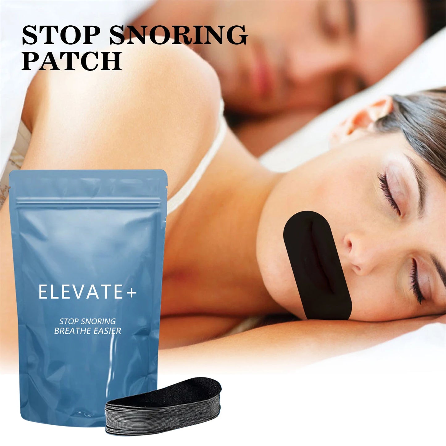 30pcs Anti Snoring Patch Mouth Tape Improve Sleeping stop Snore Relaxing anti-snoring mouthpiece Night Sleep Mouth Orthosis Tape